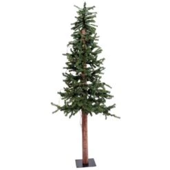 Vickerman Unlit Artificial Christmas Tree With Pine Cones And Vines (00589)