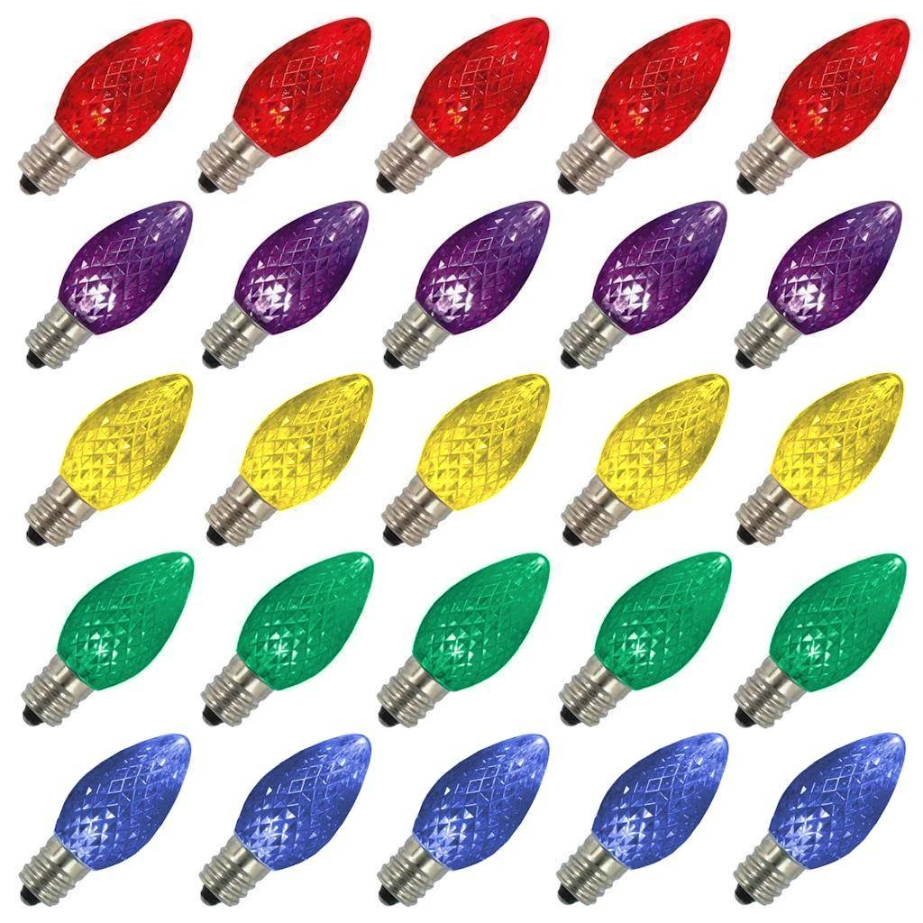 Vickerman Christmas Light Bulb Replacement (25 Pack) (00718) 1 Vickerman Christmas Light Bulb Replacement (25 Pack) (00718)
