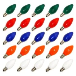 Vickerman Christmas Light Bulb Replacement (25 Pack) (05701)