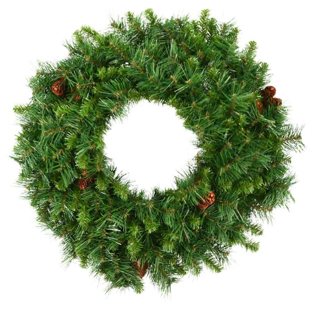 Vickerman Artificial Christmas Wreath With Pine Cones (11676) 1 Vickerman Artificial Christmas Wreath With Pine Cones (11676)