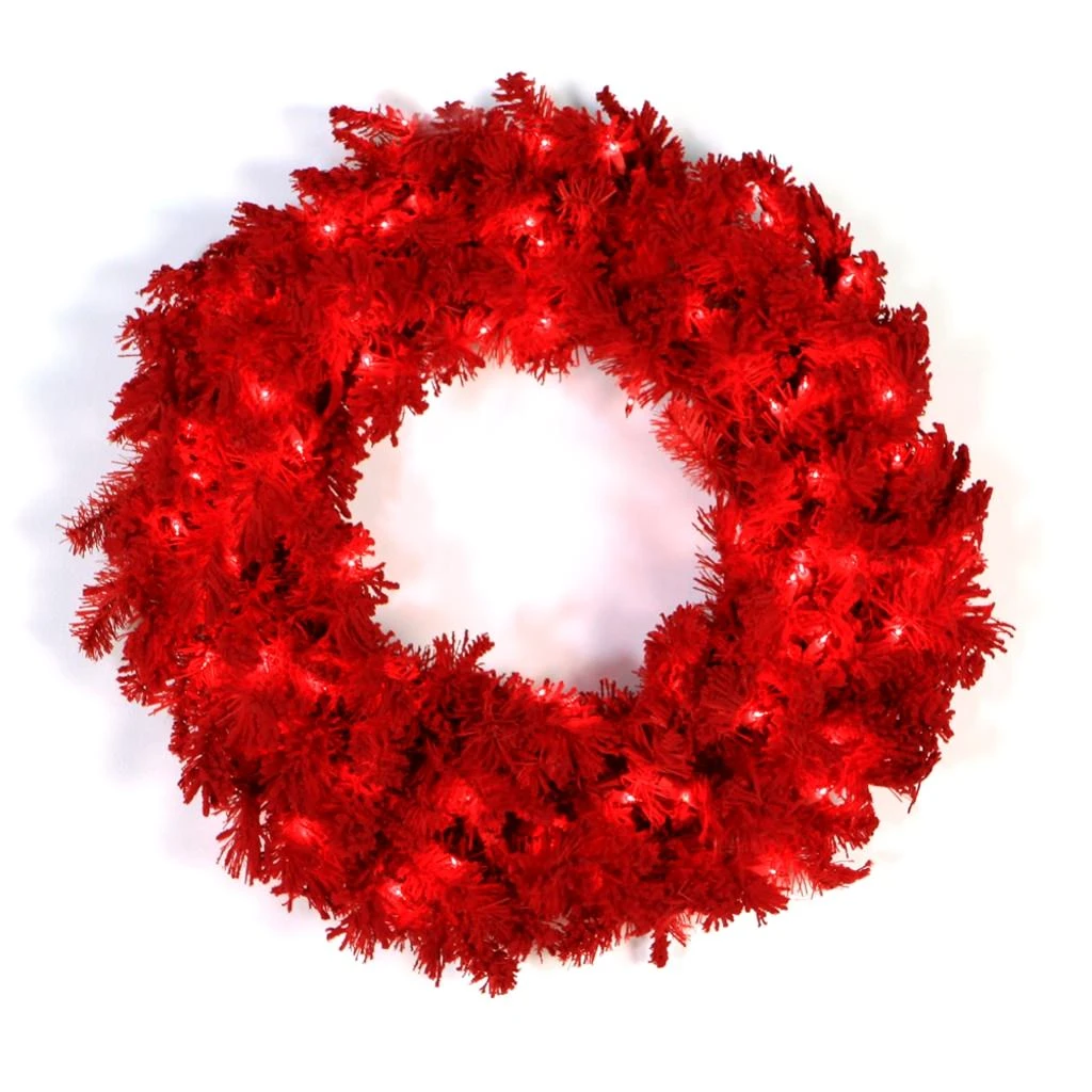 Vickerman Artificial Pre-Lit Christmas Wreath (16951) 1 Vickerman Artificial Pre-Lit Christmas Wreath (16951)