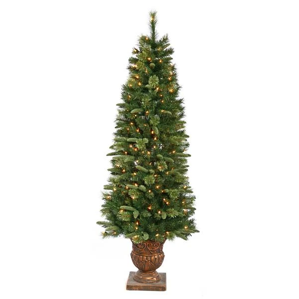 Vickerman Pre-Lit Artificial Christmas Tree With Berries And Pine Cones (22476) 2 Vickerman Pre-Lit Artificial Christmas Tree With Berries And Pine Cones (22476) - Image 2
