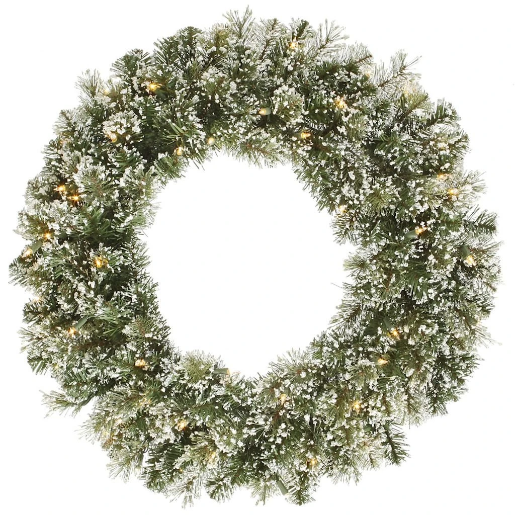 Vickerman Pre-Lit Artificial Christmas Wreath (27382) 1 Vickerman Pre-Lit Artificial Christmas Wreath (27382)