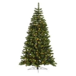Vickerman Pre-Lit Artificial Christmas Tree (Includes On / Off Foot Switch) (27554)