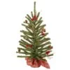 Vickerman Unlit Artificial Christmas Tree With Red Berries And Pine Cones (27754)
