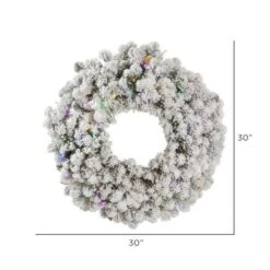 Vickerman Pre-Lit Artificial Christmas Wreath (32874) -Light Bulbs Shop 328742md
