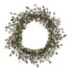 Vickerman Unlit Artificial Christmas Wreath With Berries (33355)