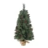 Vickerman Unlit Artificial Christmas Tree With Red Berries And Pine Cones (370551)