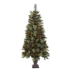 Vickerman Pre-Lit Artificial Christmas Tree With Pine Cones (371350)