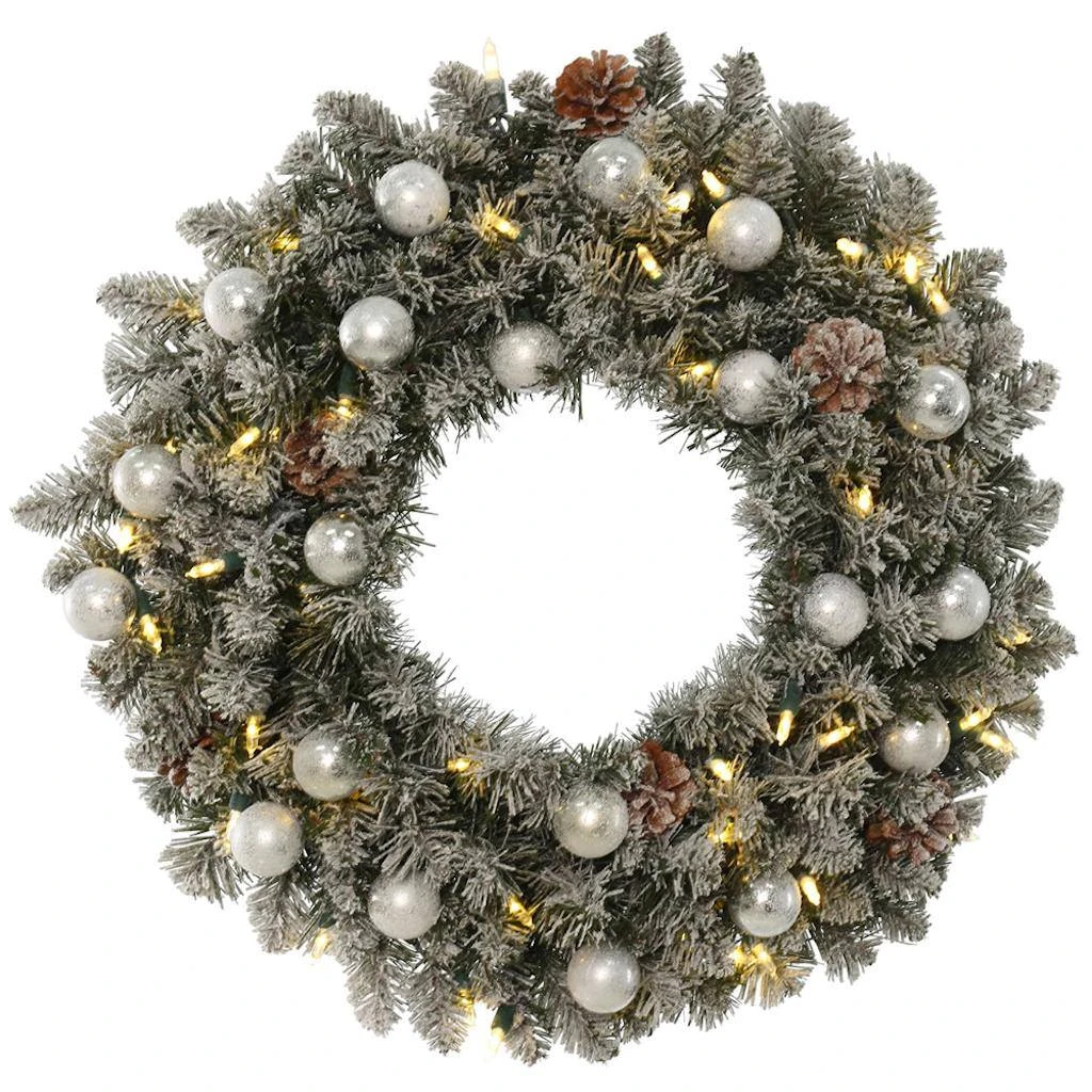 Vickerman Pre-Lit Artificial Christmas Wreath (372791) 1 Vickerman Pre-Lit Artificial Christmas Wreath (372791)