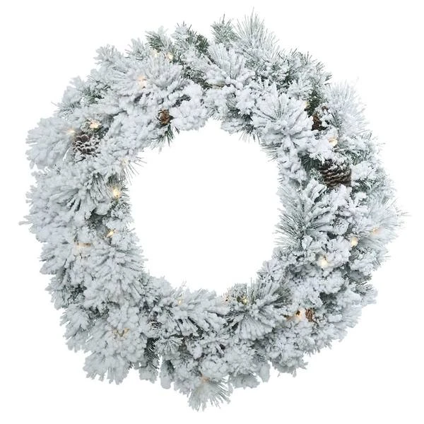 Vickerman Prelit Artificial Christmas Wreath (408698) 2 Vickerman Prelit Artificial Christmas Wreath (408698) - Image 2