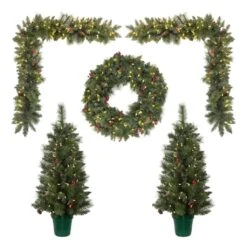 Vickerman Artificial Front Door Set (Set Of 5) (573709)