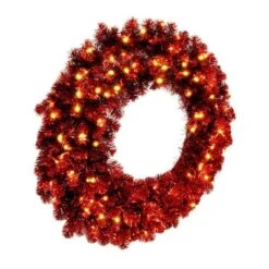 Vickerman Prelit Artificial Christmas Wreath (676370) -Light Bulbs Shop 676370frontmd
