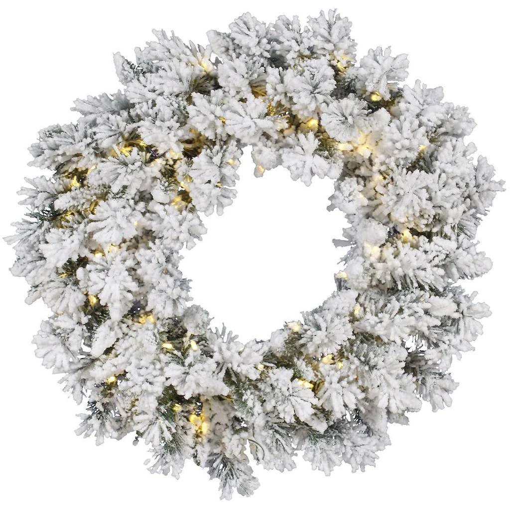 Vickerman Pre-Lit Artificial Christmas Wreath With Pine Cones (384008) 1 Vickerman Pre-Lit Artificial Christmas Wreath With Pine Cones (384008)