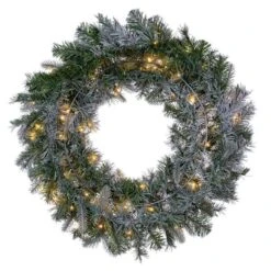 Vickerman Pre-Lit Artificial Christmas Wreath (693056) -Light Bulbs Shop 692967backmd 2