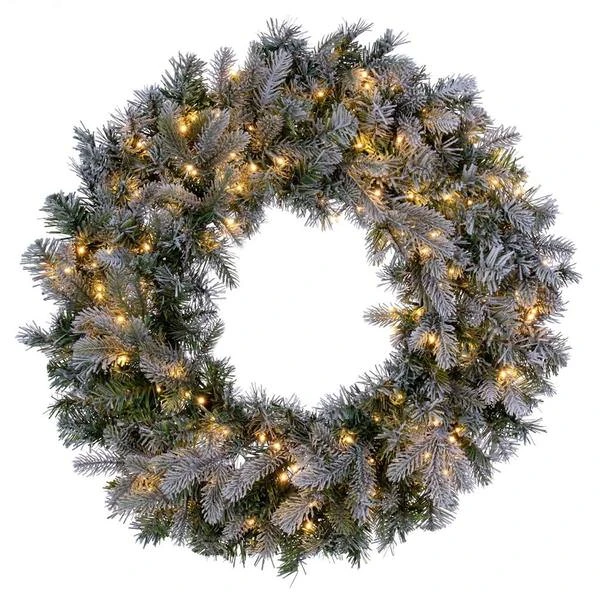 Vickerman Pre-Lit Artificial Christmas Wreath (692967) 2 Vickerman Pre-Lit Artificial Christmas Wreath (692967) - Image 2
