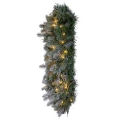 Vickerman Pre-Lit Artificial Christmas Wreath (693025) -Light Bulbs Shop 692967sidemd